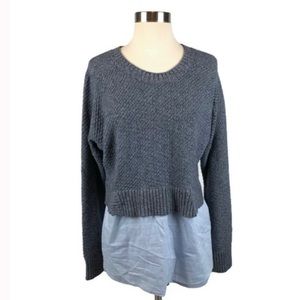 banana republic sweater shirt tail